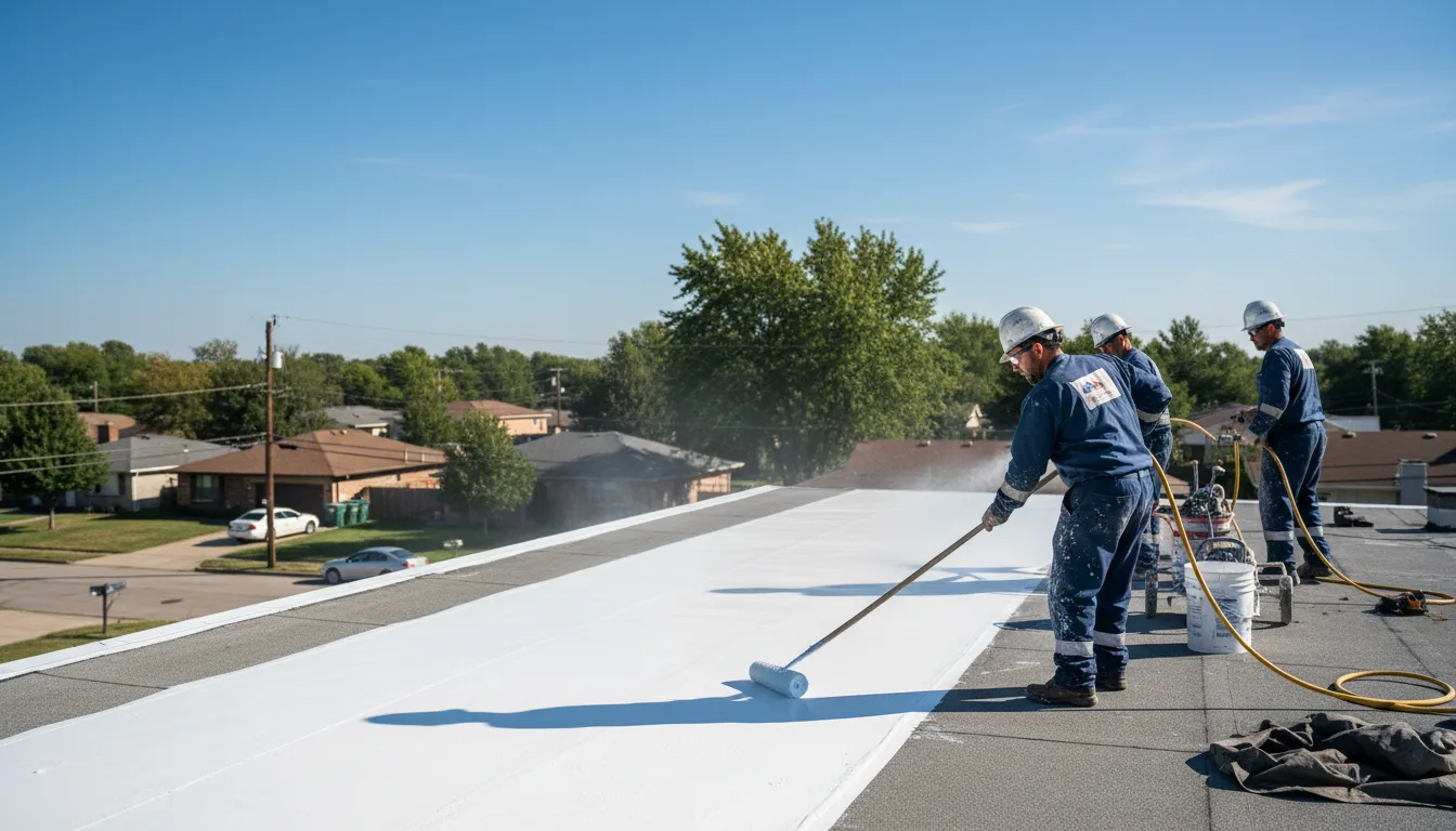 Commercial roof coating in Midkiff, TX near me